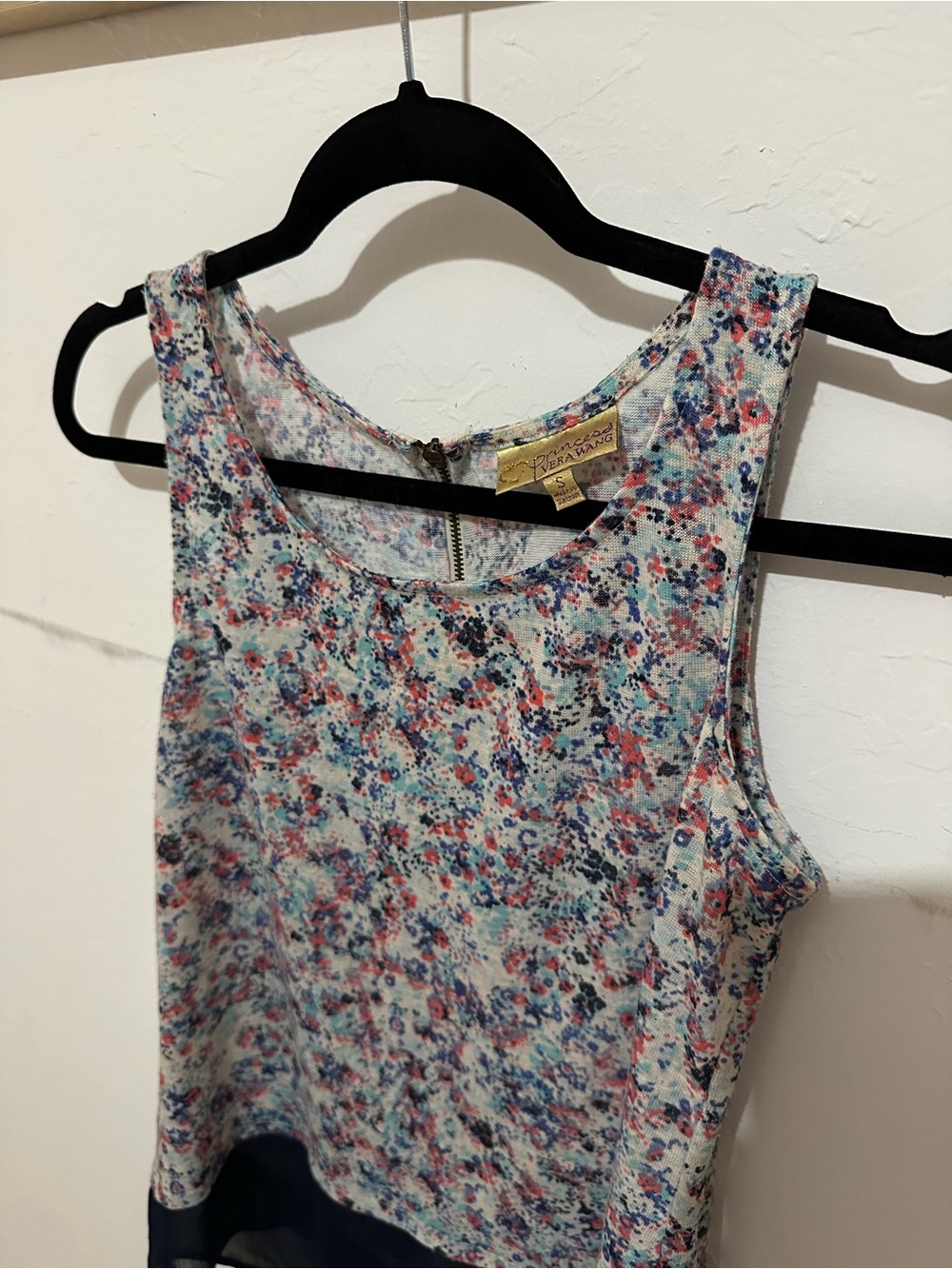Vera Wang Multicolor Floral Tank Top